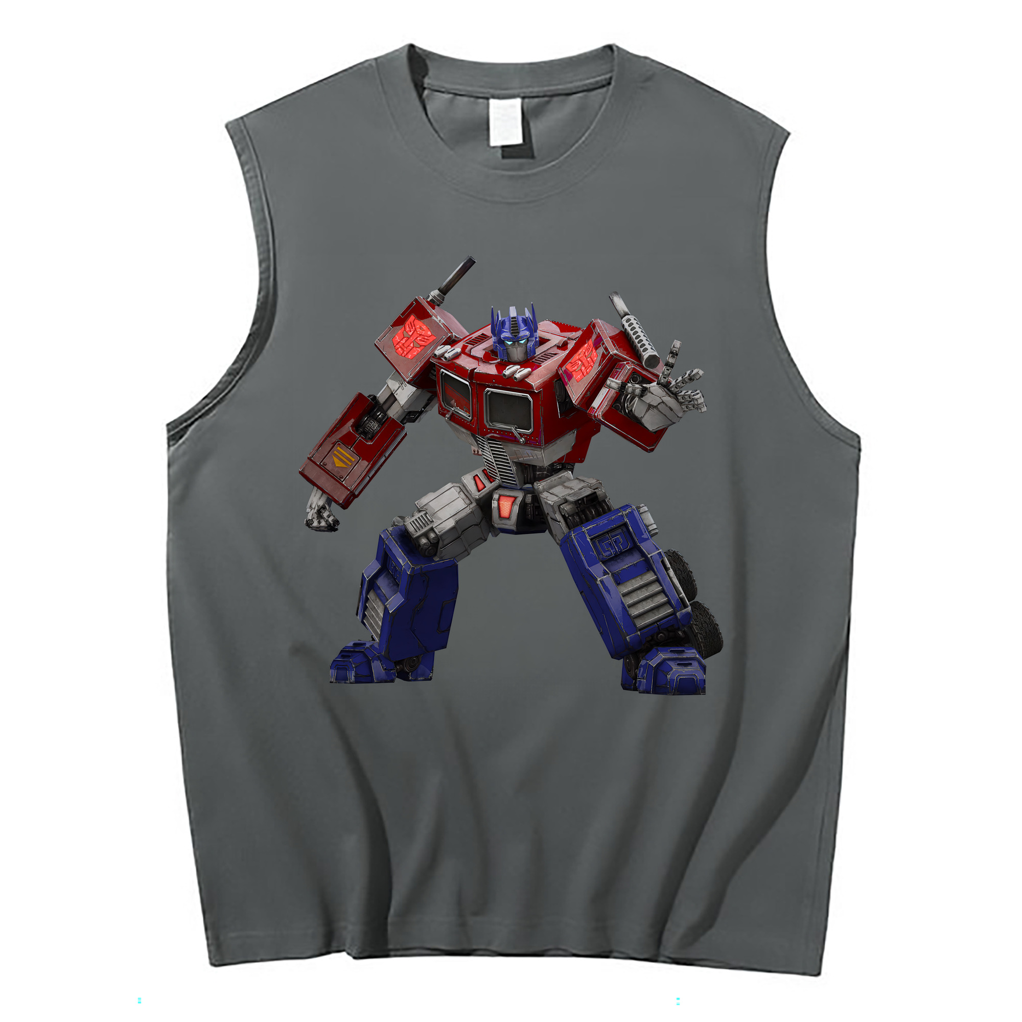 （画像用） Transformers トランスフォーマー コットン100％タンクトップ（フロントプリント）